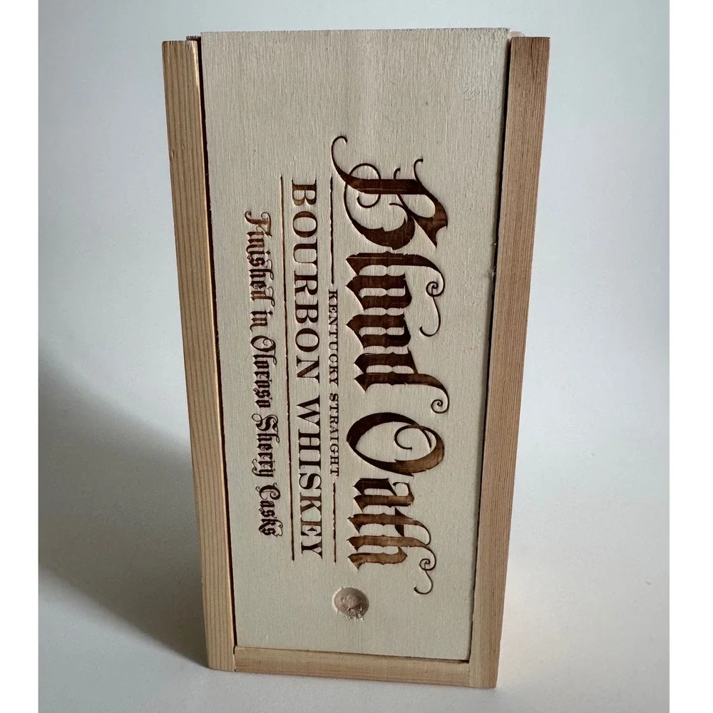Blood Oath Pact No. 5 2019 Empty Bourbon Bottle with Original Wooden Box 750ml